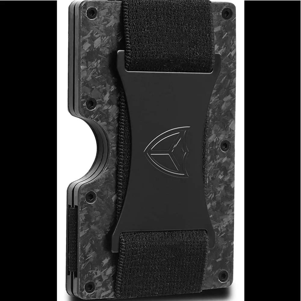 Brand New Forged Carbon Lightweight Tactical Minimalist Wallet for Men - Picture 1 of 6